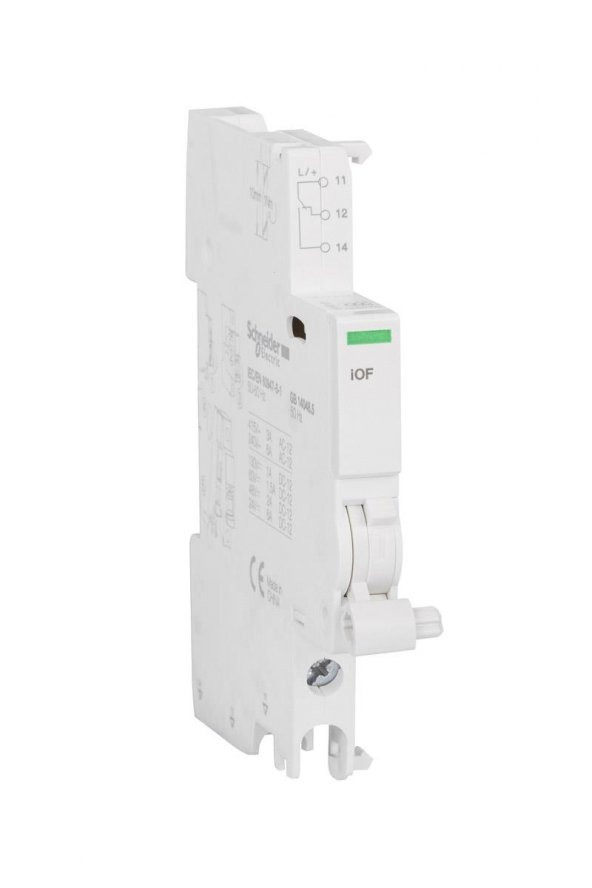 Schneider Electric A9A26924, iOF Yardımcı Kontak, 1K/A, 6Amper, Acti 9 Serisi Ürünler İçin ürün görseli 1