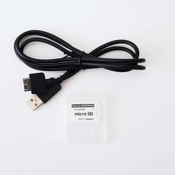 PS Vita 1000 Kablo ve Sd2vita PSV Adaptor PS Vita Fat Kablo sd2vita Mikro SD Çevirici Vita USB Kablo ürün görseli 1