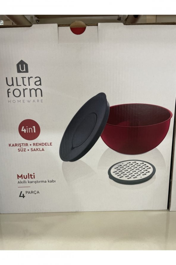 Ultraform 4 Parça Multımıx Set Kırmızı - Resim 2