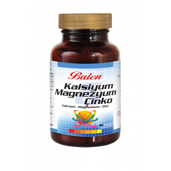 Balen Kalsiyum Magnezyum Çinko Kapsül 709mg x 90 Kapsül ürün görseli 1