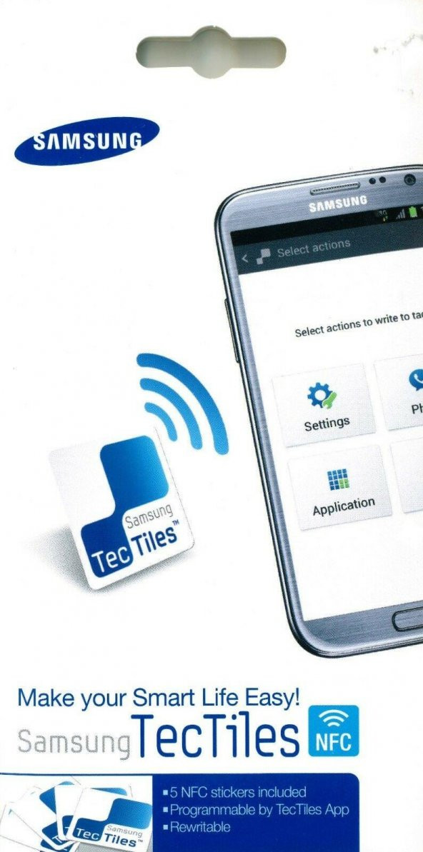 Samsung TecTiles NFC Çıkartma (5 Adet) EAD-X11SWEGSTD ürün görseli 1
