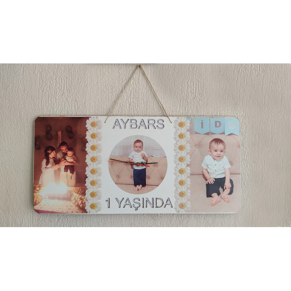 Kara Bilişim Baskılı ve Yazılı Saat 63x29,7CM Ölçüler ürün görseli 1