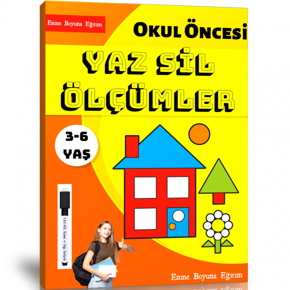 Okul Öncesi Haydi Ölçümleri Öğrenelim YAZ-SİL Kitabı ürün görseli 1