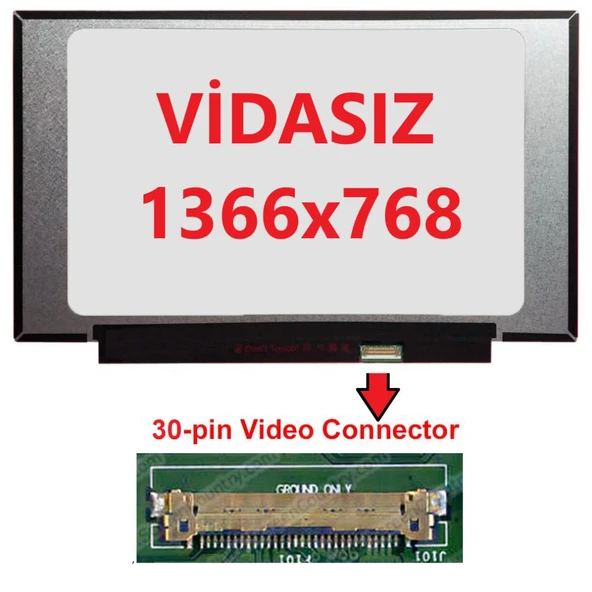 Hp 14-cf1011nt Ekran Lcd Ekran 14 Slim 30 pin Panel ürün görseli 1