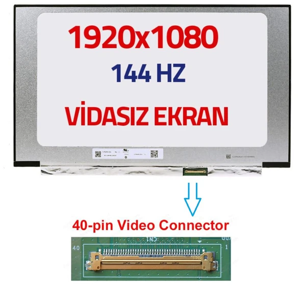 Lenovo Legion 81LB Lcd Ekran 15.6 Slim 40 pin Vidasız ürün görseli 1