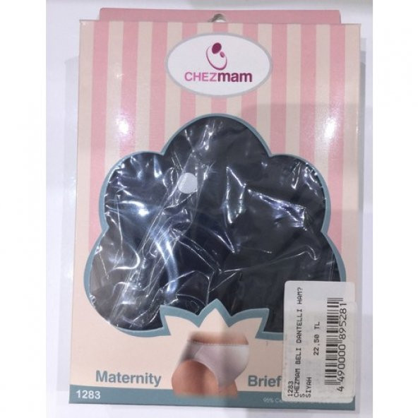 Chezmam Beli Dantelli Hamile Külot Siyah Small ürün görseli 1