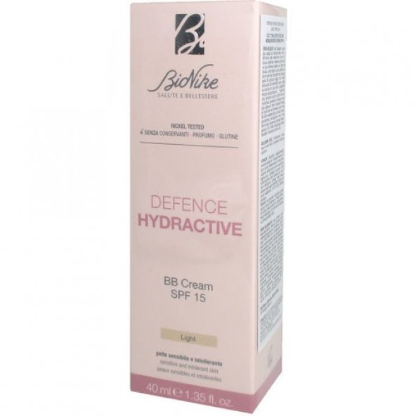 Bionike Defence Cilt Tonu Eşitleyici Bb Nemlendirici Krem Açık Renk SPF15 40ML ürün görseli 1