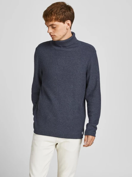 JACK JONES Erkek Boyunlu Kazak 12199940 ürün görseli 1