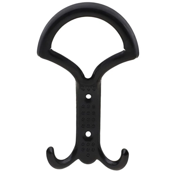 Noktalı Portmanto Vestiyer Duvar Askısı Metal Dolap Elbise Askılığı Siyah ürün görseli 1
