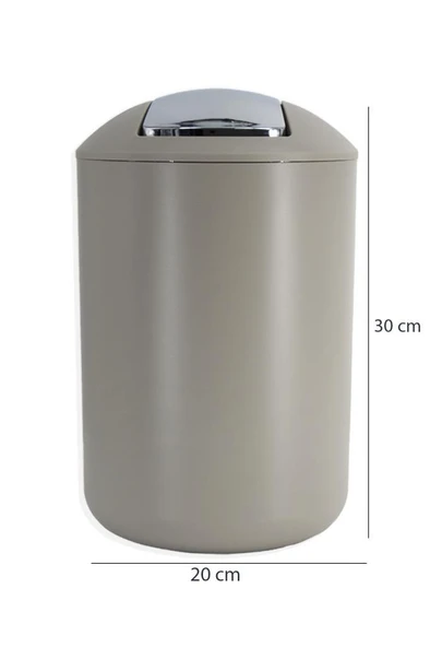 Bej, Çöp Kovası 6,4 Litre - Brasil Model - Resim 2