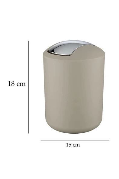 Bej, Çöp Kovası 2 Litre - Brasil Model - Resim 2