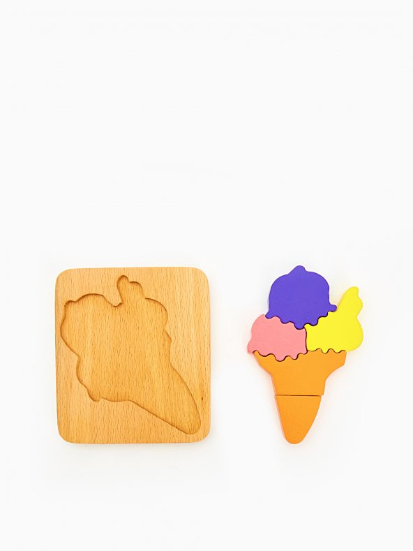 Woodnjoy Dondurma Üç Boyutlu Ahşap Puzzle - Resim 2