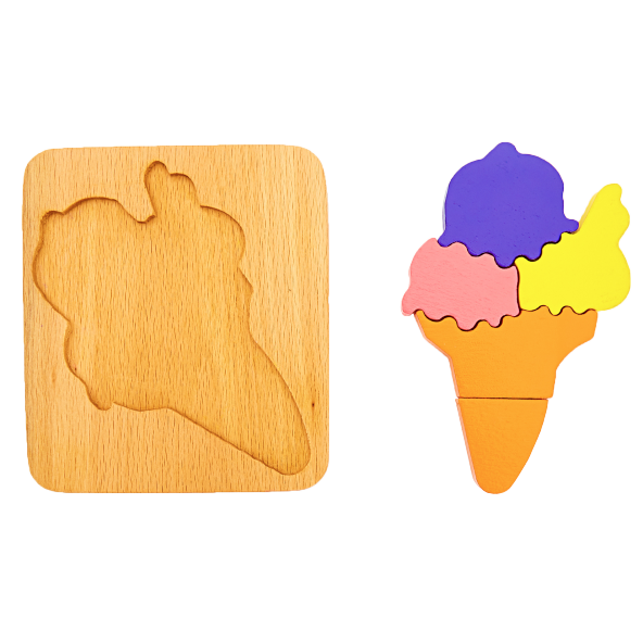 Woodnjoy Dondurma Üç Boyutlu Ahşap Puzzle - Resim 3