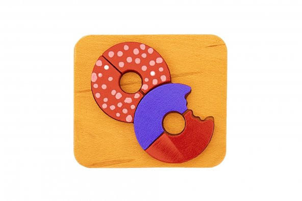 Woodnjoy Donut Üç Boyutlu Ahşap Puzzle ürün görseli 1