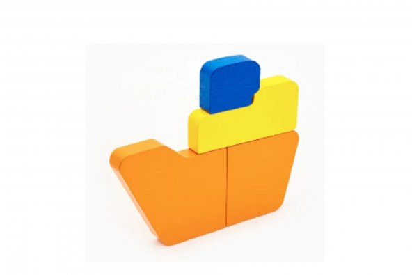 Woodnjoy Gemi  Üç Boyutlu Dikey Ahşap Puzzle & Denge Oyunu ürün görseli 1