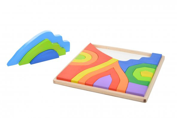Woodnjoy Dört Element Ahşap Puzzle - Resim 5