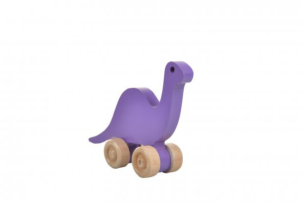 Woodnjoy Hareketli Ahşap Mini Dinazor (mor) - Resim 2