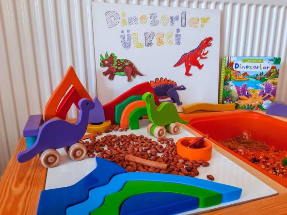 Woodnjoy Hareketli Ahşap Mini Dinazor (yeşil) - Resim 3