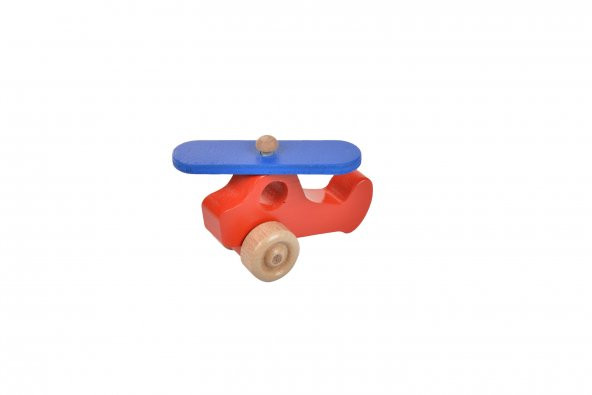 Woodnjoy Hareketli Ahşap Mini Uçak - Resim 2