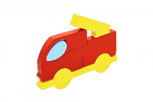 Woodnjoy İtfaiye Ahşap Puzzle & Denge Oyunu ürün görseli 1