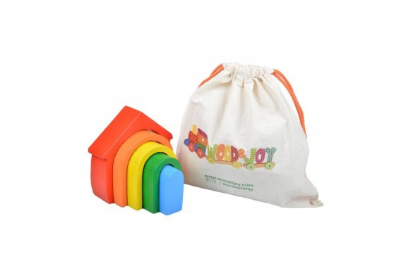 Woodnjoy Waldorf Gökkuşağı Evi ürün görseli 1