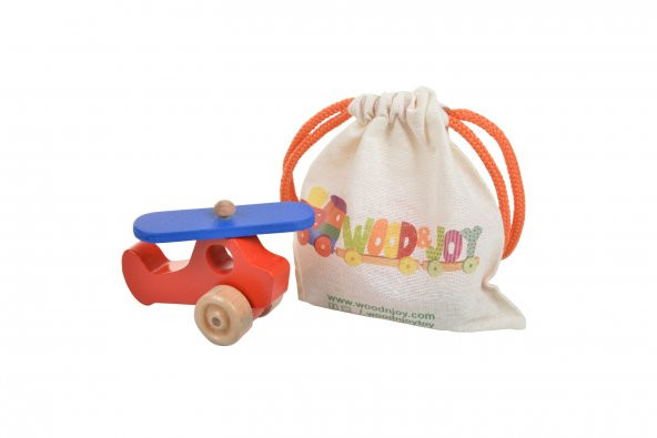 Woodnjoy Hareketli Ahşap Mini Uçak - Resim 4