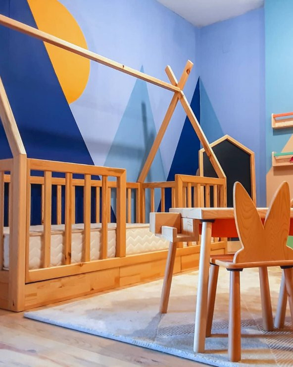 Woodnjoy Wood&Joy Montessori Tribal Karyola - Resim 2