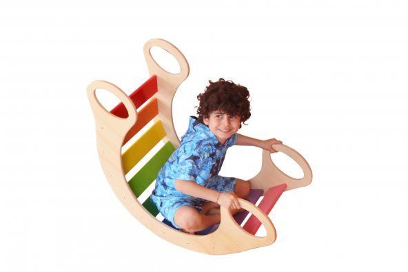 WoodnJoy Ahşap Gökkuşağı Dönence ürün görseli 1