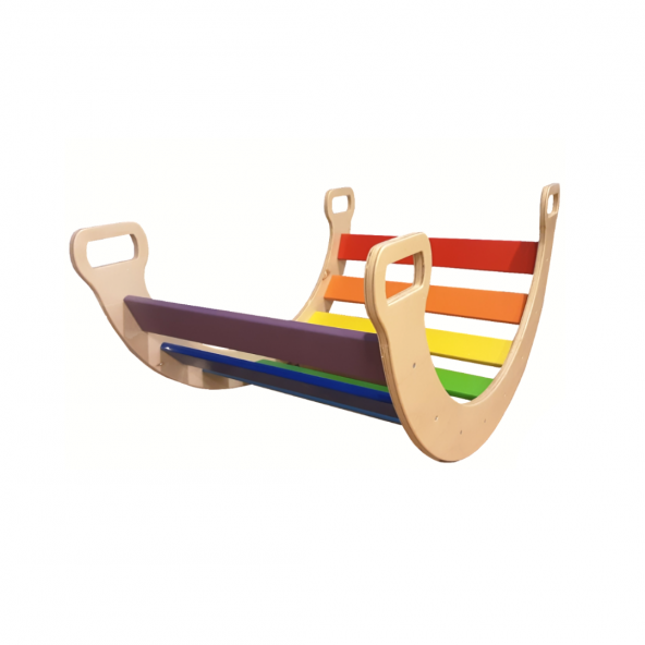 WoodnJoy Ahşap Gökkuşağı Dönence - Resim 3