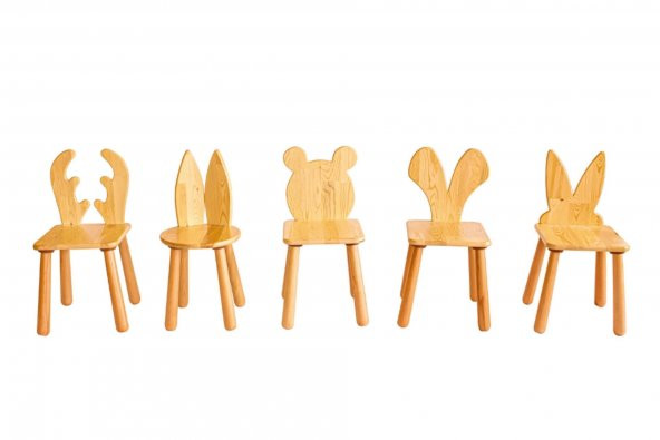 WoodnJoy Ahşap Sandalye (Ayı) ürün görseli 1