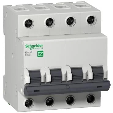 Schneider Electric EZ9F56425, 25 Amper, 4 Fazlı, C Tipi, Otomatik Sigorta, 6 kA, C25x4 ürün görseli 1