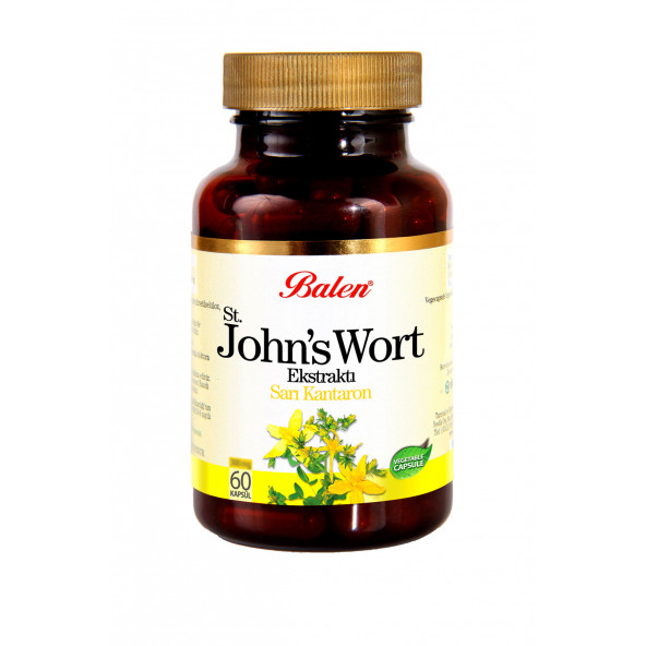 Balen Sarı Kantaron Ekstraktı Kapsül St. John's Wort 375mg x 60 Kapsül Sarı Kantoron ürün görseli 1