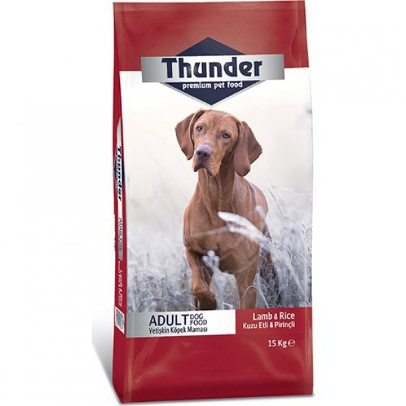 Thunder Kuzu Etli Pirinçli Yetişkin Köpek Maması 15 kg ürün görseli 1