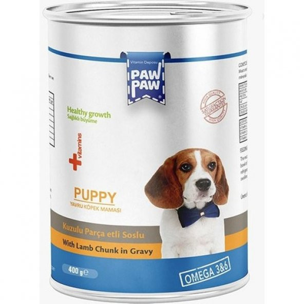 Paw Paw Kuzu Etli Yavru Köpek Konservesi 400 gr ürün görseli 1