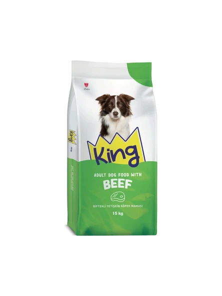 King Plus Beef Dog Biftekli Yetişkin Köpek Maması 15 Kg ürün görseli 1