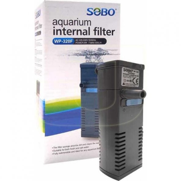 Sobo Akvaryum Iç Filtre WP-320F 4W 300 Lt/saat ürün görseli 1