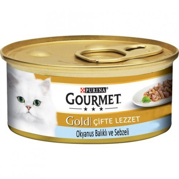 Purina Gourmet Gold Okyanus Balıklı ve Sebzeli 85 gr ürün görseli 1