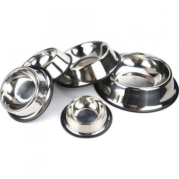 Kedi ve Köpek Çelik Mama Ve Su Kabı 20 cm ürün görseli 1