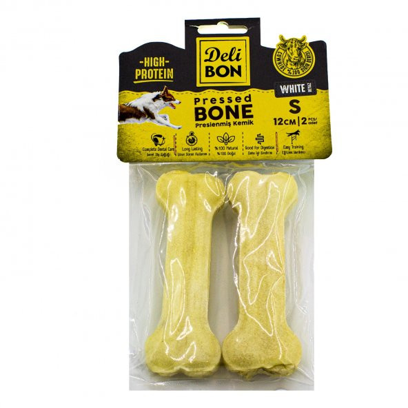Delibon Pres Kemik 12 cm S Boy 2’li Paket Beyaz ürün görseli 1