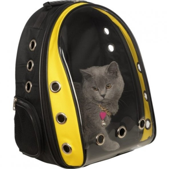 Şeffaf Astronot Kedi Köpek Taşıma Çantası 42 x 22 x 33 cm Renkli ürün görseli 1