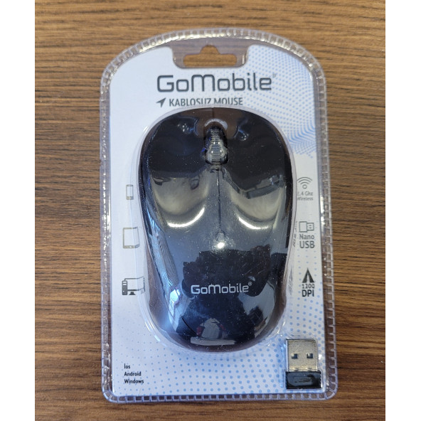Ufak Siyah Kablosuz Mouse ürün görseli 1