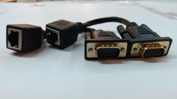 VGA RJ45 Extender Kablo 15 cm - 1 Çift - Resim 2