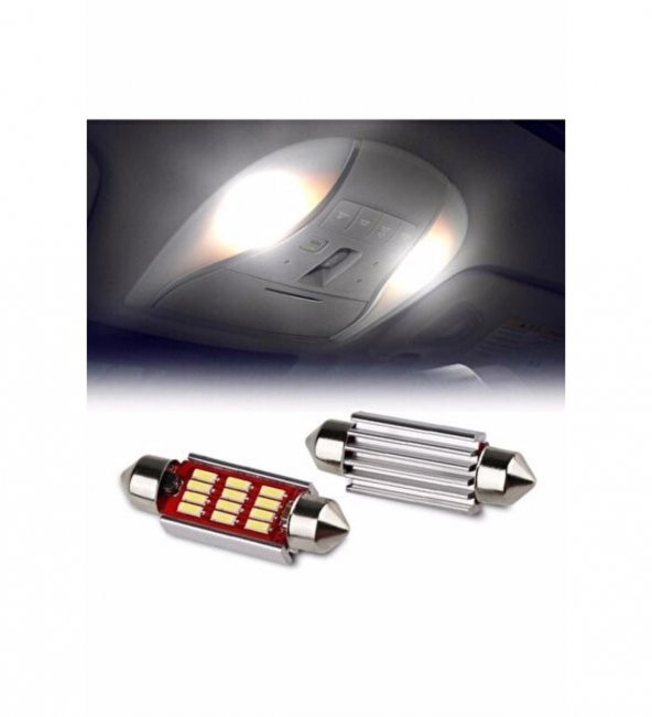 Sofit Led Beyaz 12 Volt - 24 Volt Uyumlu Canbus Soğutuculu 36 mm ürün görseli 1