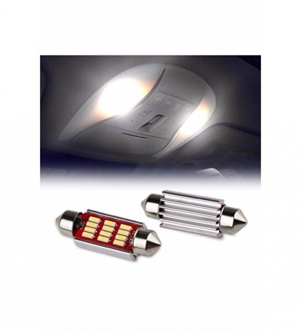 Sofit Led Beyaz 12 Volt - 24 Volt Uyumlu Canbus Soğutuculu 39 mm ürün görseli 1