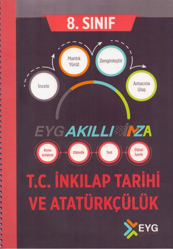 EYG 8.SINIF İMZA İNKILAP TARİHİ VE ATATÜRKÇÜLÜK AKILLI DEFTER ürün görseli 1