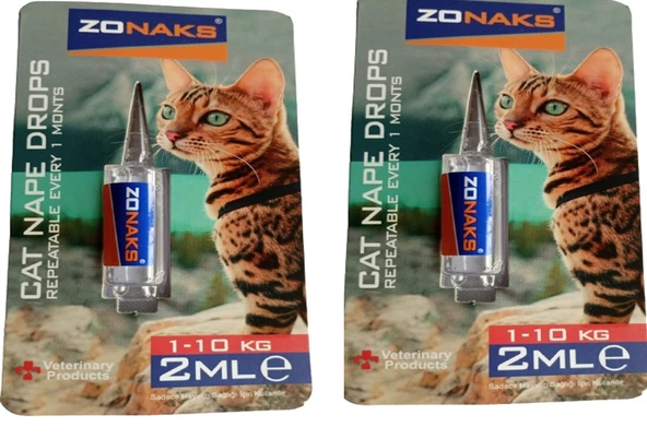 Zonax  Kedi Tüy & Deri Bakım Yağı 1x 2 ml X 2 Adet ürün görseli 1