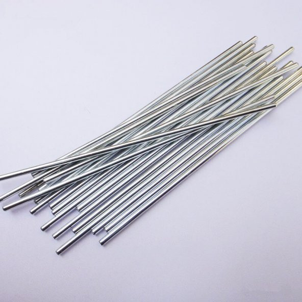 10 adet 2mm x 100mm Çelik Mil Çubuk - Resim 3