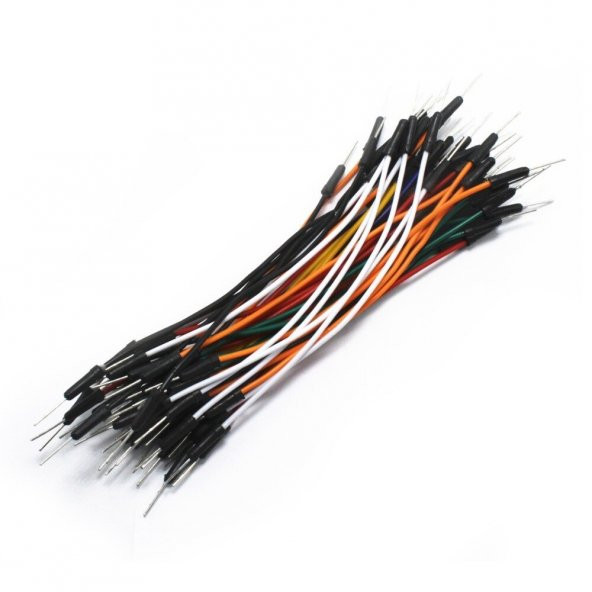 65 Parça Erkek-Erkek Jumper Kablo Seti Breadboard - Resim 3