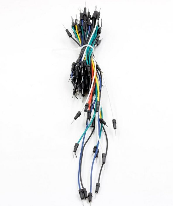 65 Parça Erkek-Erkek Jumper Kablo Seti Breadboard - Resim 5