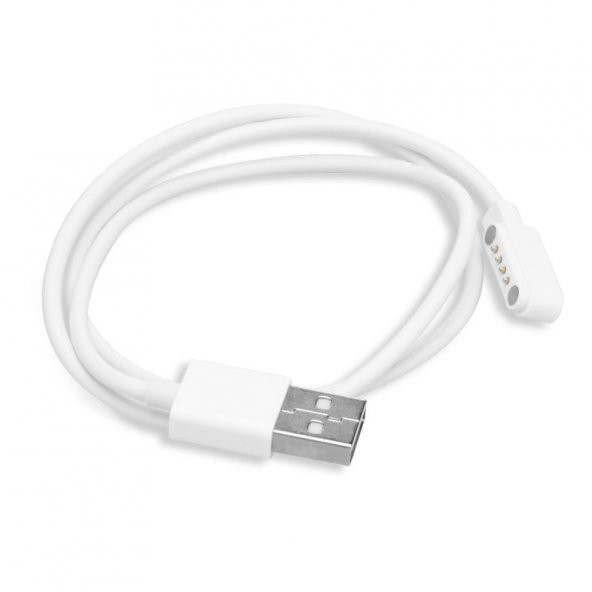 Usb 4 Pin Pogo Kablo Akıllı Saat Manyetik Sabitleyici Şarj Kablosu USB 2.0 ürün görseli 1